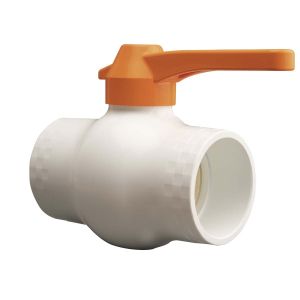 Llave de bola liviana manija larga PVC para soldar 3" PCP