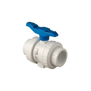 Válvula de bola doble unión universal PVC pesada para roscar 2" PCP
