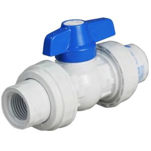 VALVULA COMPACTA DOBLE UNION UNIVERSAL PVC SEMIPESADA 3/4" SOLDAR. PCP