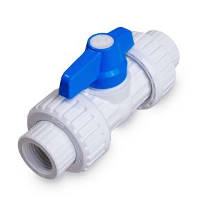 Válvula de bola doble unión universal PVC semipesada para roscar 3/4" PCP