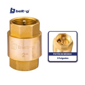 Válvula check 2" pistón de bronce Belt-g
