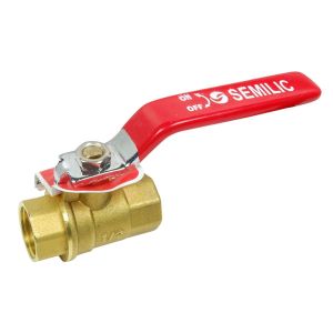 Llave de bola de bronce 1/2 x 1/2" Semilic