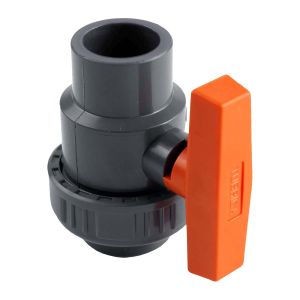 Llave de bola PVC unión universal para soldar 4" Tubrica