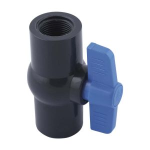 Llave de bola compacta PVC para roscar 1" Tubrica