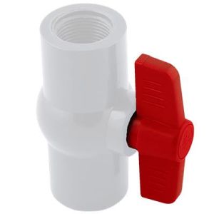 LLAVE DE BOLA PVC 3/4" CON ROSCA. WEQUP