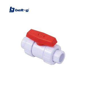 Llave de bola PVC doble unión para soldar 1/2" Belt-g