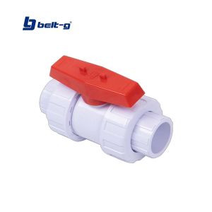 Llave de bola PVC doble unión para soldar 1" Belt-g