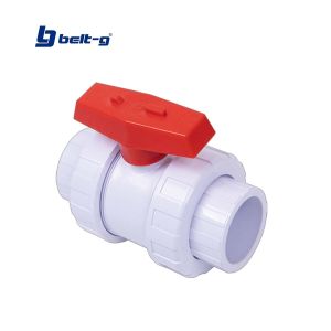 Llave de bola PVC doble unión para soldar 2" Belt-g