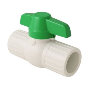 Válvula esférica PVC para soldar 1" presión agua fría h2off Pavco