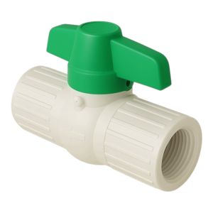 Válvula esférica PVC para roscar 1 1/2" presión agua fría h2off Pavco