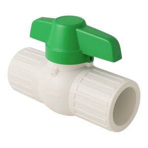 Válvula esférica PVC para soldar 3/4" presión agua fría h2off Pavco