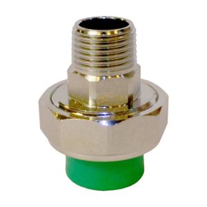 Unión macho PPR 20 mm x 1/2" Tubrica