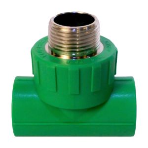 Tee macho PPR 32 mm x 1" Tubrica