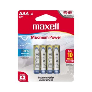 Pila alcalina AAA 4 unidades Maxell