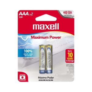 Pila alcalina AAA 2 unidades Maxell