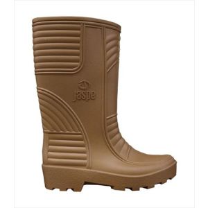 Bota de PVC caña larga beige sin puntera talla 38 Supla
