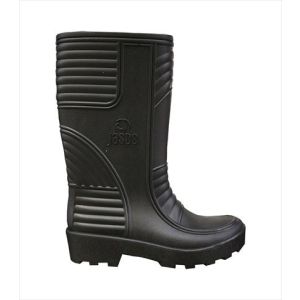 Bota de PVC caña larga negra sin puntera talla 38 Supla