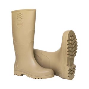 Bota de pvc caña larga beige sin puntera talla 43 Bellota