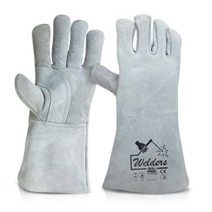 Guante de carnaza para soldador welders 15" Produsca