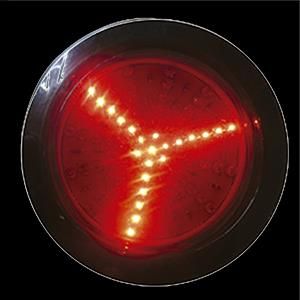 LAMPARA DE SEÑAL CIRCULAR 67 LEDS ROJA. PROPULSA